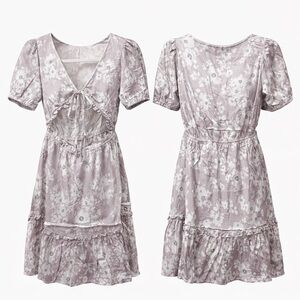 ILLA ILLA Lavender Floral Mini Dress